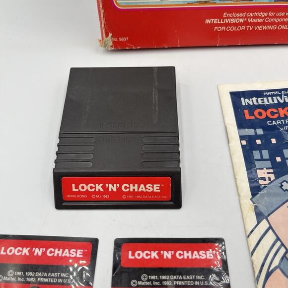 Lock 'N' Chase (Intellivision, 1982) - Complete In Box - Picture 4 of 9